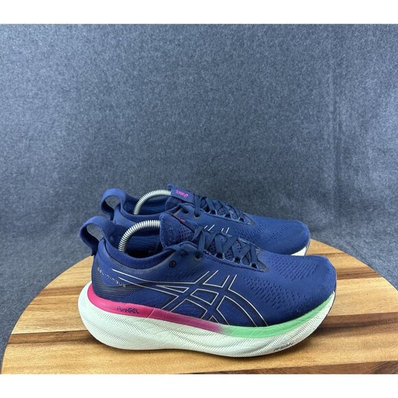 ASICS Women Gel-Nimbus 25 1012B356 Blue Running Shoes Sneakers Size 7.5 - Picture 1 of 13